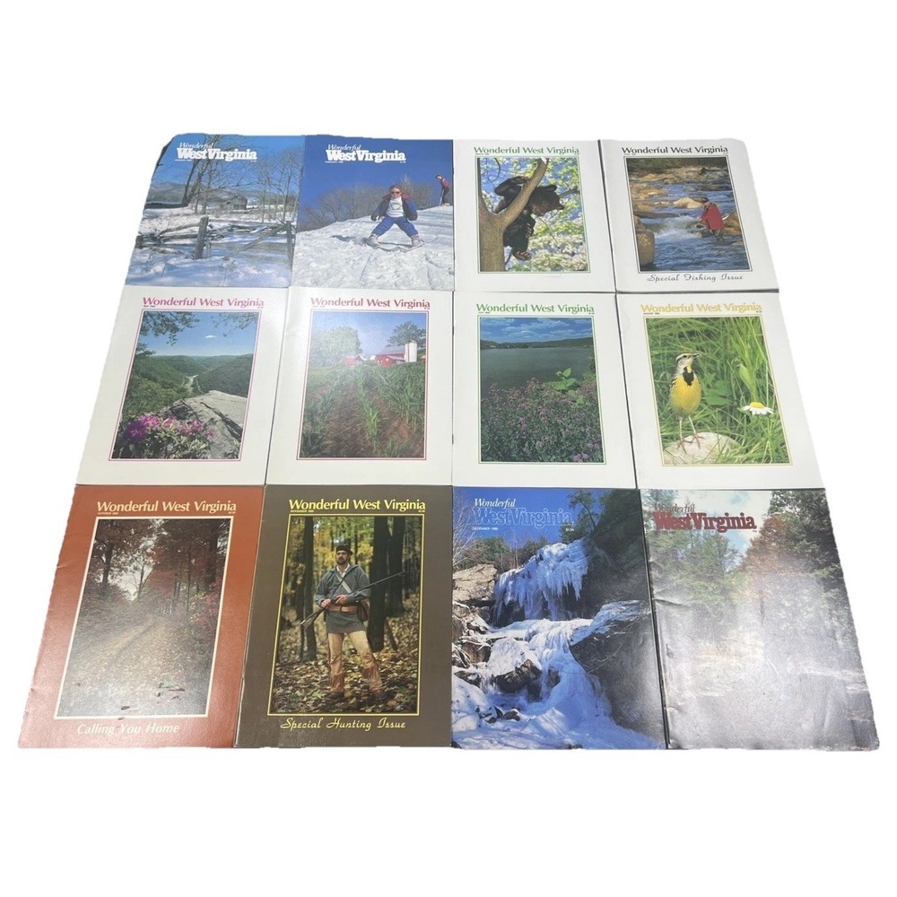 Vintage Wonderful West Virginia Magazines Lot of 12 Nature State History Travel